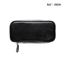 Blague MYON pour 2 pipes cuir véritable Noir - Jagsmoke