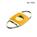 Coupe-cigares oval Jaune/Doré